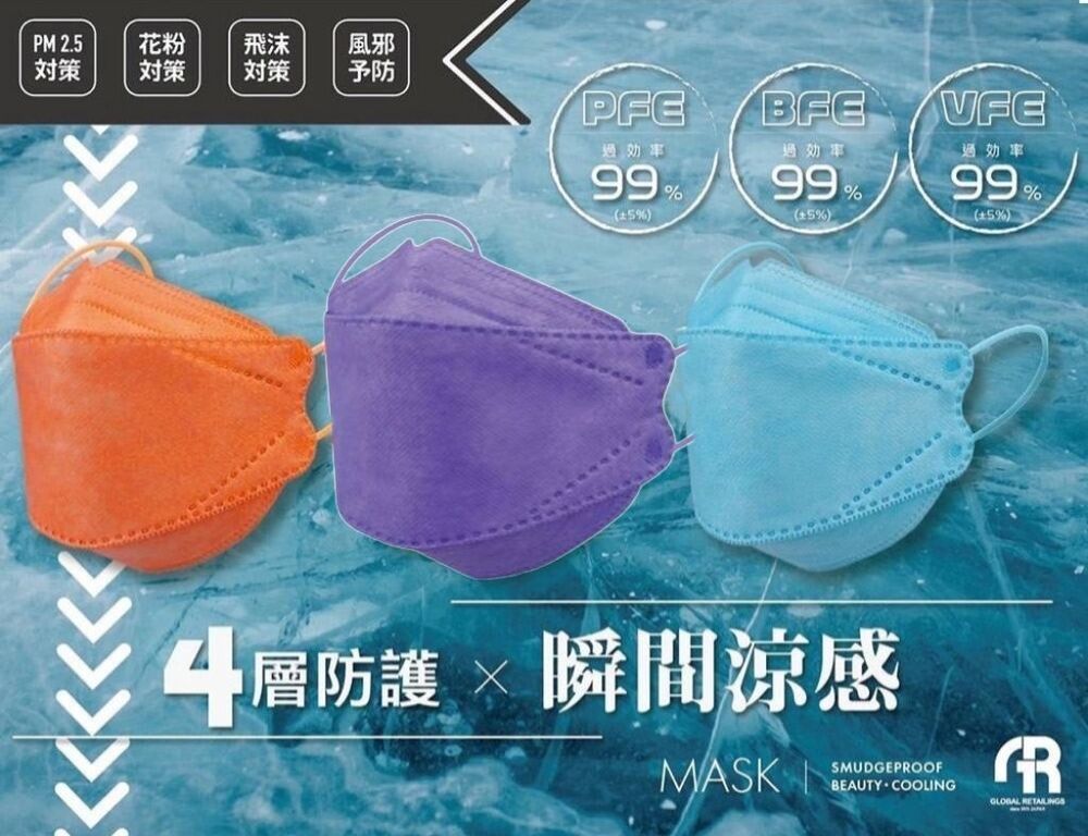 【COZY KF94】日本美搭款 涼感透氣立體防護口罩(非醫療)