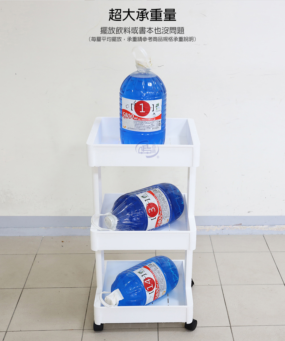 【百鈴】卡豪收靈活可移動中心支柱置物架