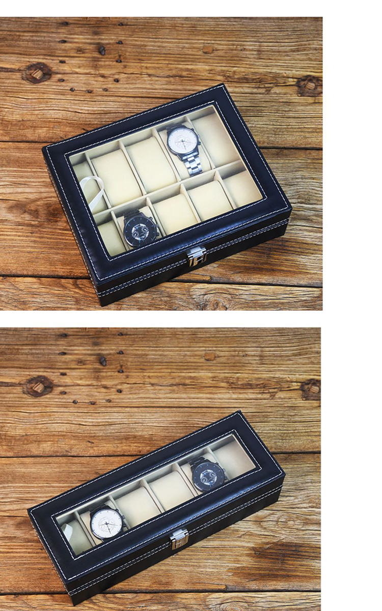PU皮革手錶收納展示盒 
