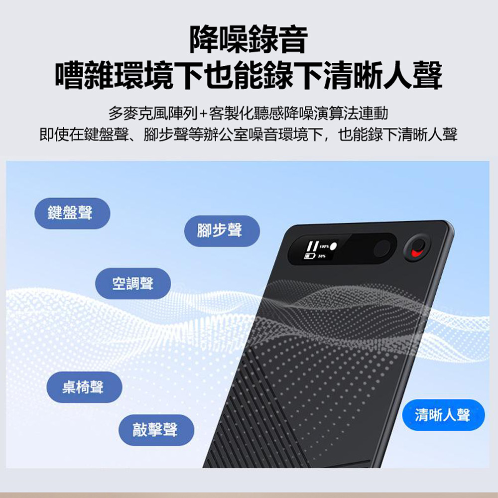 K-AiT8 Ai錄音檔轉文字翻譯機降噪錄音筆 64G(附磁吸卡夾 ChatGPT會議總結即時轉譯 一鍵錄音 手機通話錄音)