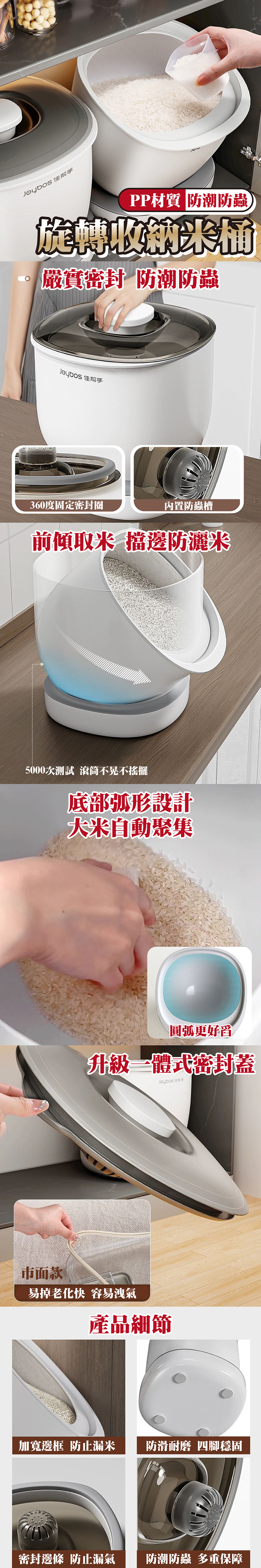 (A)旋轉收納米桶