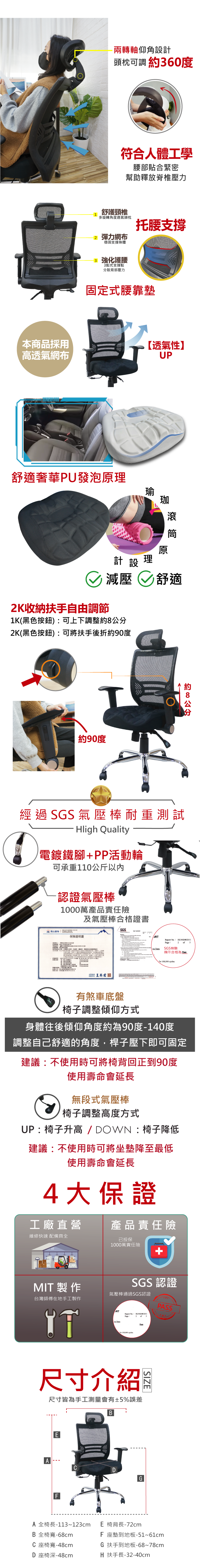 EL-19人體工學杜邦網布電腦椅 辦公椅 會議椅 收納椅