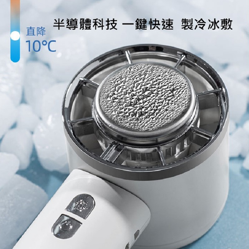 掛脖摺疊製冷冰敷風扇 買1大送1小  三檔風力 Type-C USB充電 