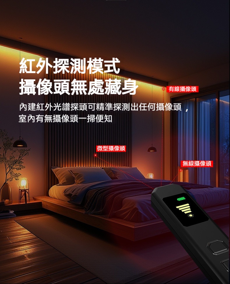 S6 迷你無線訊號探測器 防針孔 防偷拍 GPS 定位 