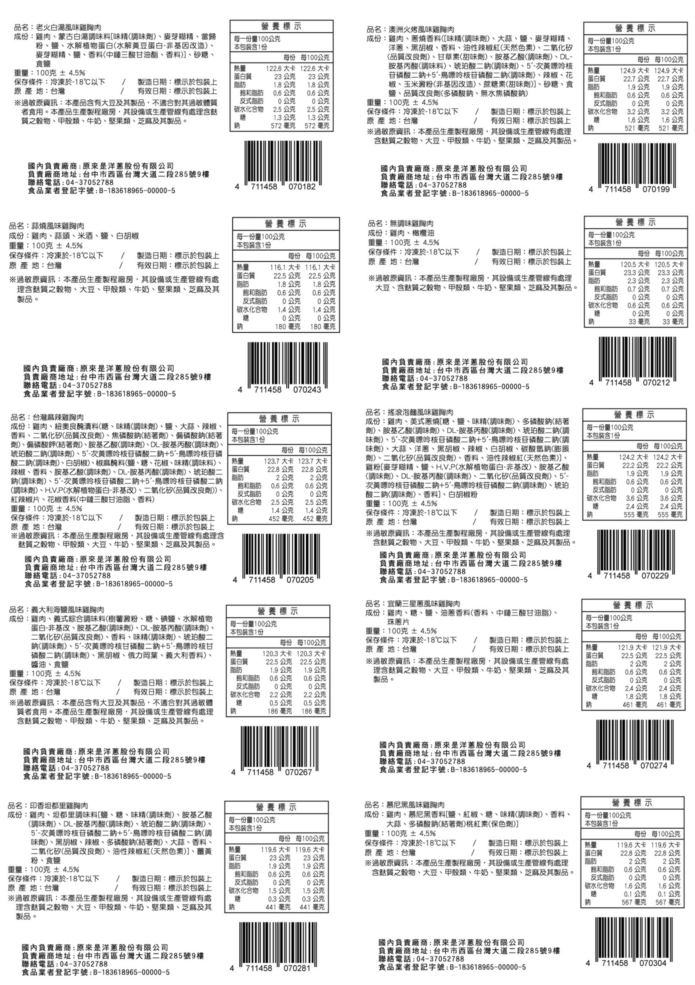 【原來是洋蔥】招牌舒肥雞胸100G