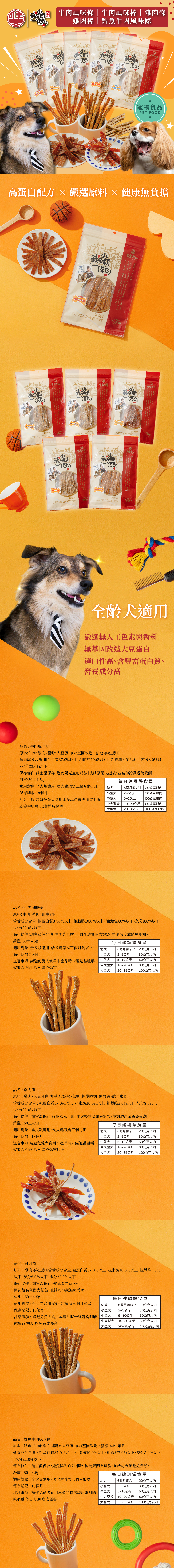 【唯豐】萌寵小新乾系列-鱈魚牛肉風味條/雞肉棒/雞肉條/牛肉風味棒/牛肉風味條(50g/包)