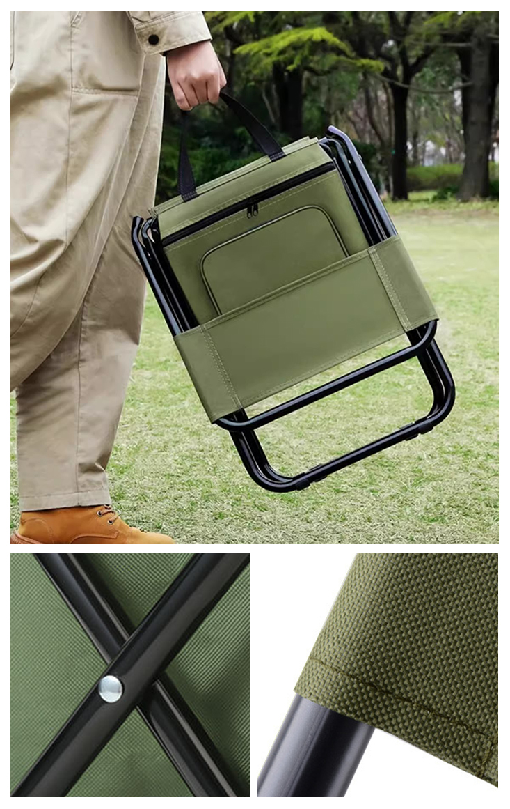 三合一置物保鮮戶外便攜摺疊椅 共3色 童軍椅 露營椅 折疊椅