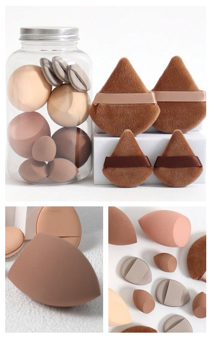 漂流瓶美妝蛋氣墊粉撲組 14件組 化妝工具 海綿 彩妝蛋 粉撲 化妝海綿 氣墊粉撲