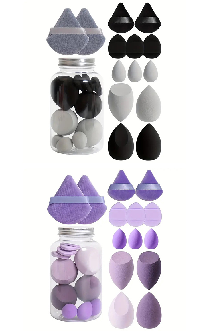 漂流瓶美妝蛋氣墊粉撲組 14件組 化妝工具 海綿 彩妝蛋 粉撲 化妝海綿 氣墊粉撲