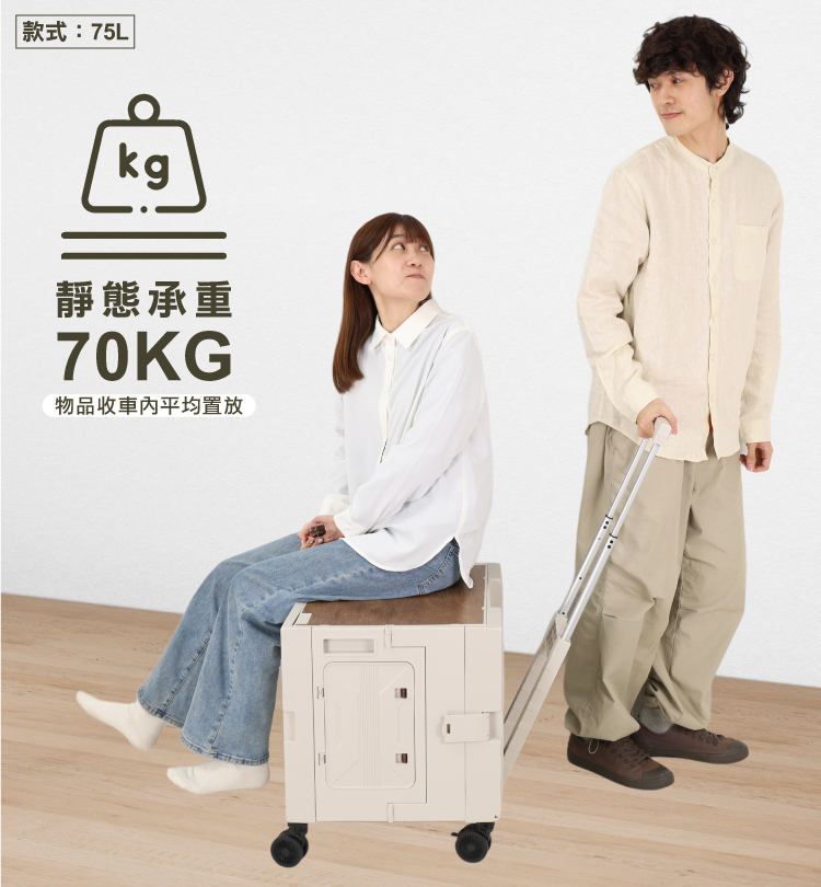 【ANDYMAY2】丹邁越野折疊購物收納車(OH-Q326)