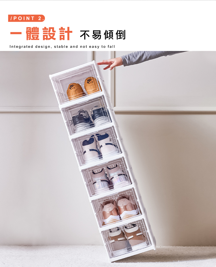 【ANDYMAY2】巴克免組裝條紋折疊收納盒(OH-Q108)