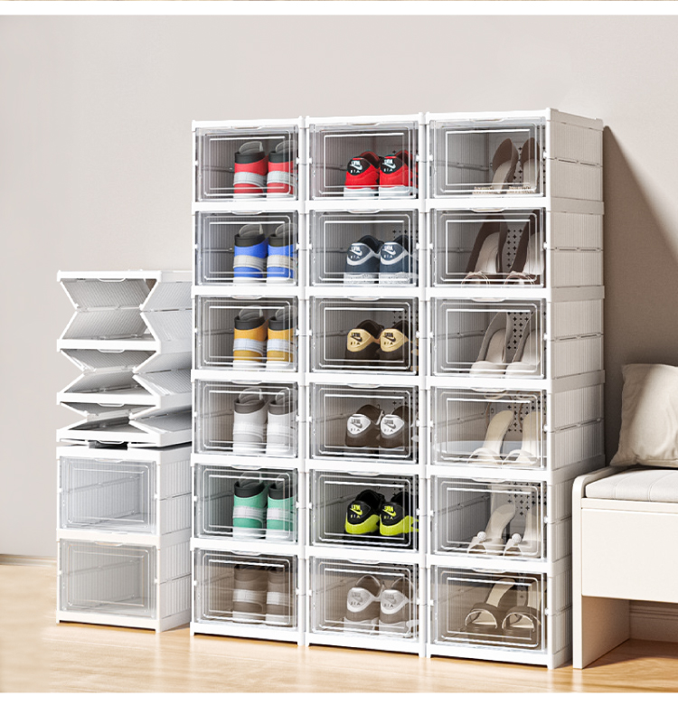 【ANDYMAY2】巴克免組裝條紋折疊收納盒(OH-Q108)