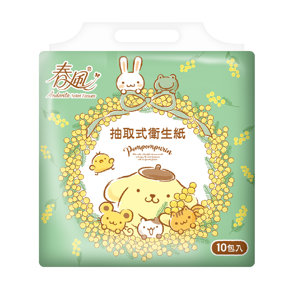 【春風】布丁狗-春風抽取式衛生紙(100抽10包x7串/箱)