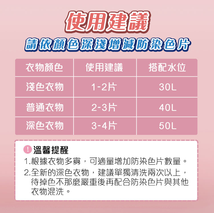 5in1花香瞬吸衣物防染色片