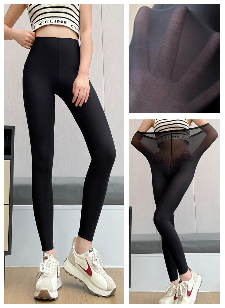 高彈力超薄瑜珈褲 3色L-XL可選 九分芭比褲 內搭褲 緊身褲