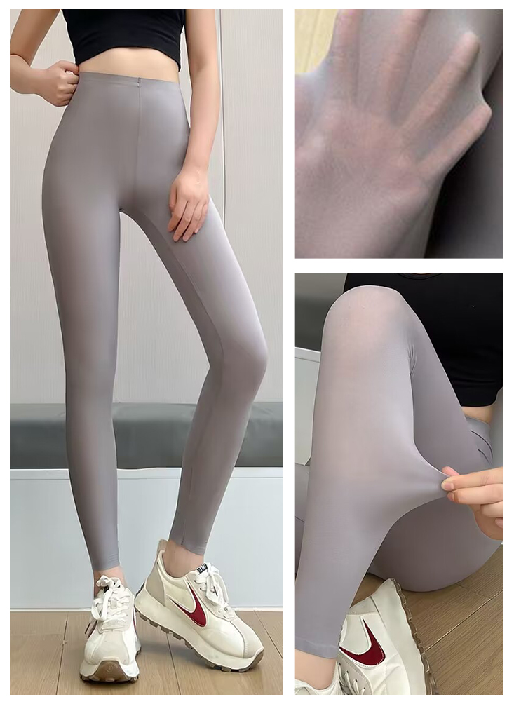 高彈力超薄瑜珈褲 3色L-XL可選 九分芭比褲 內搭褲 緊身褲