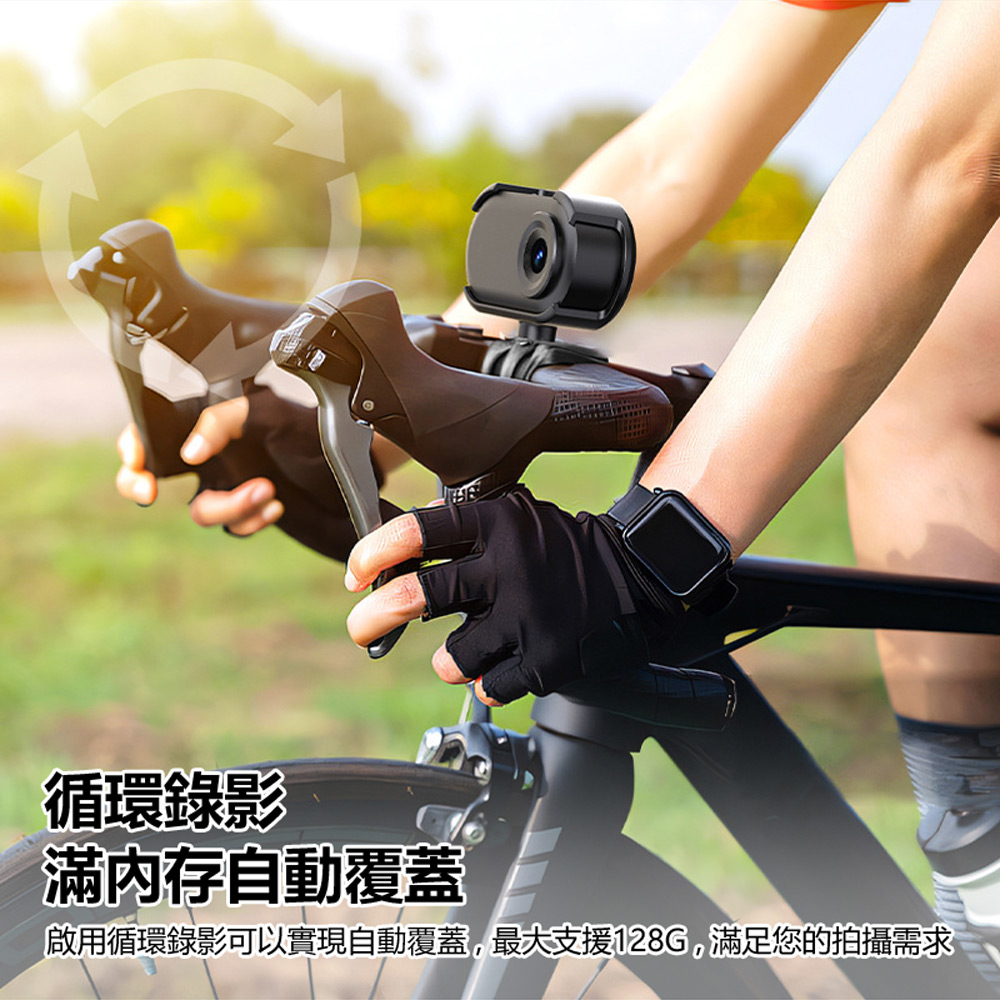 MD 10-SHOT 1080P 帶外殼+充電盒外殼磁吸拇指迷你小彩屏運動相機(磁吸機身 高畫質微型相機)