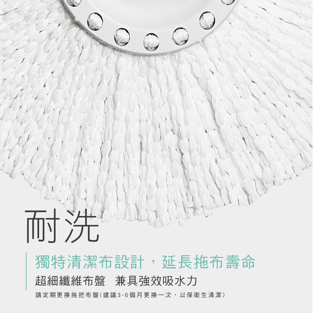 好神拖 美型系列 手壓獨立籃旋轉拖組(1拖1桶2布)