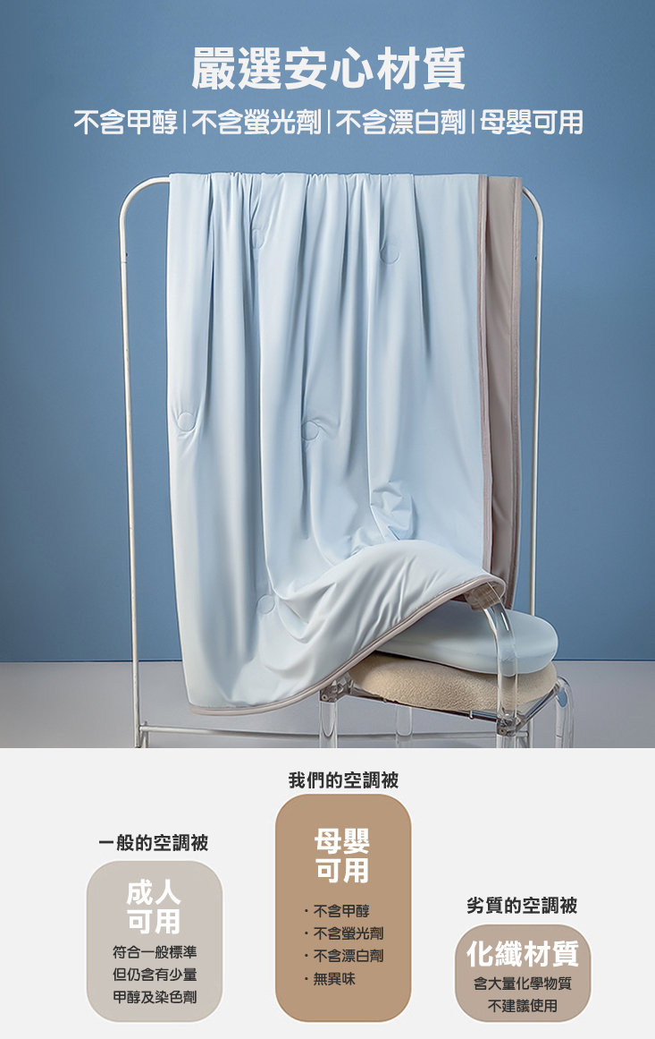 冰絲雙面素色涼感空調被 150x200cm 6色