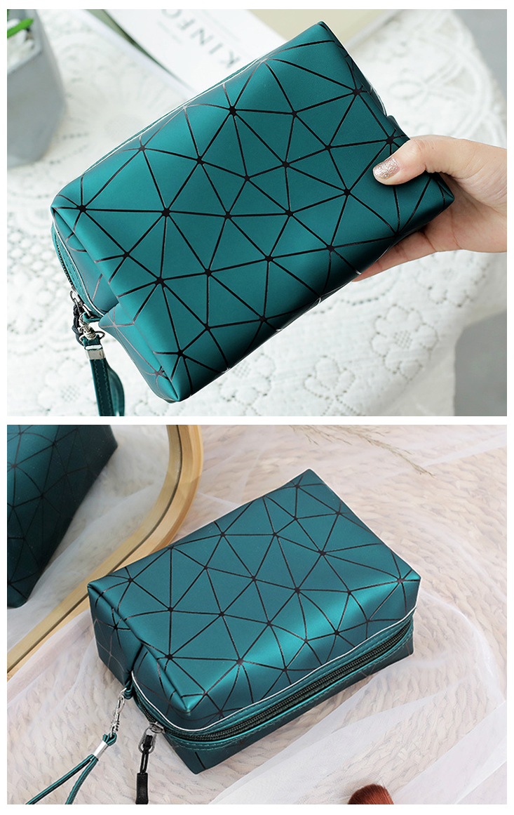 八角菱紋便攜化妝收納包