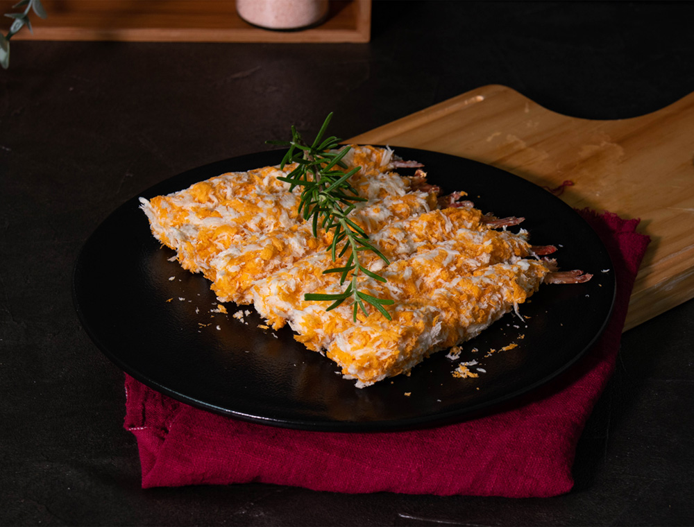 【巧食家】嚴選黃金麵包炸蝦 210g/6入/盒 (10盒組)