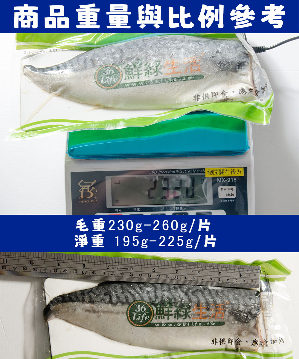 超大片2L挪威鯖魚 約210g/片
