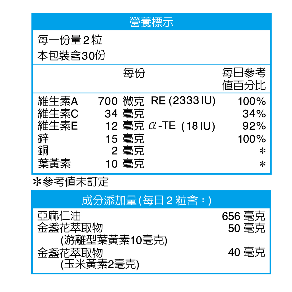 永信HAC 複方葉黃素膠囊(金盞花萃取物)(60粒)