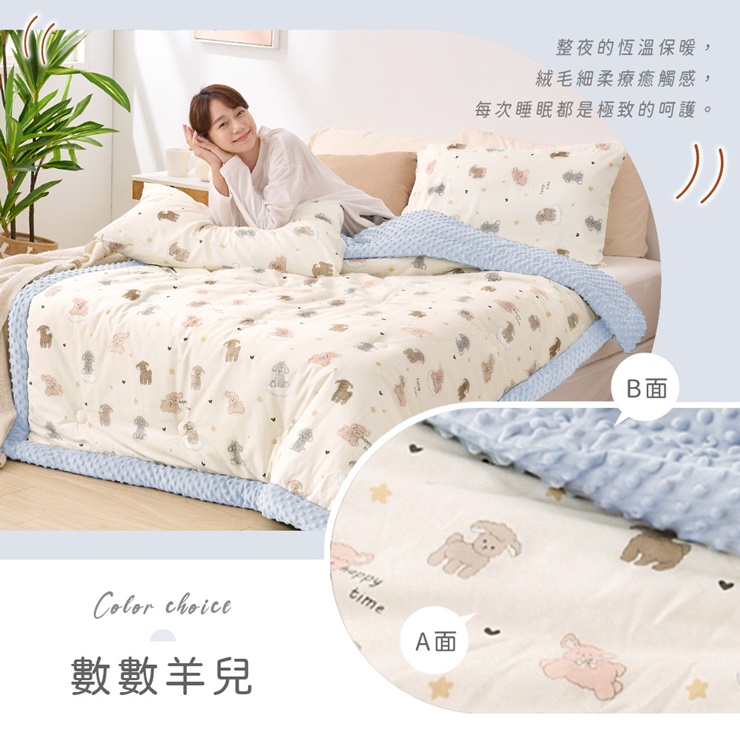NEW 3D立體豆豆絨純棉抗菌被 251023