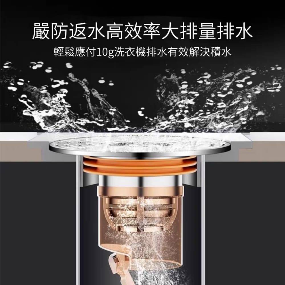 【1秒防堵】磁吸密封防堵防臭地漏芯 過濾排水蓋 口徑32-45mm