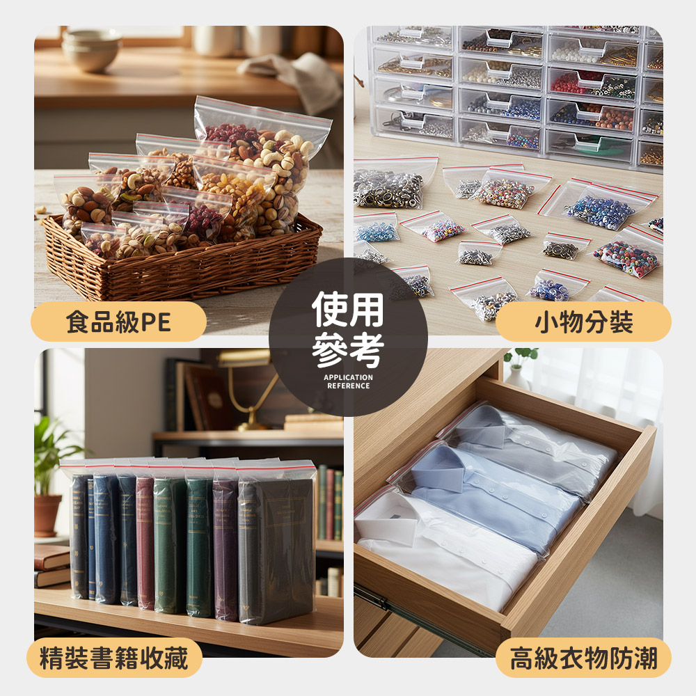 【Mr.box】PE透明夾鏈袋-多款