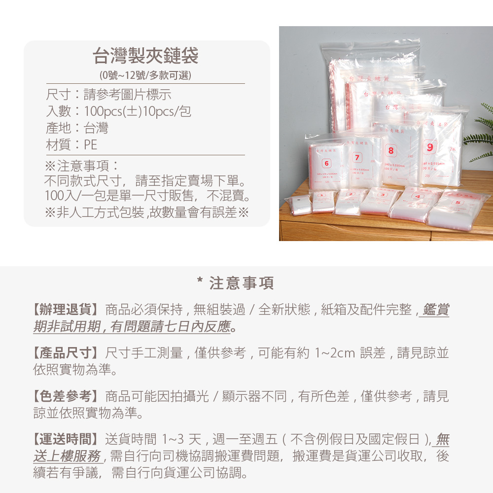 【Mr.box】PE透明夾鏈袋-多款