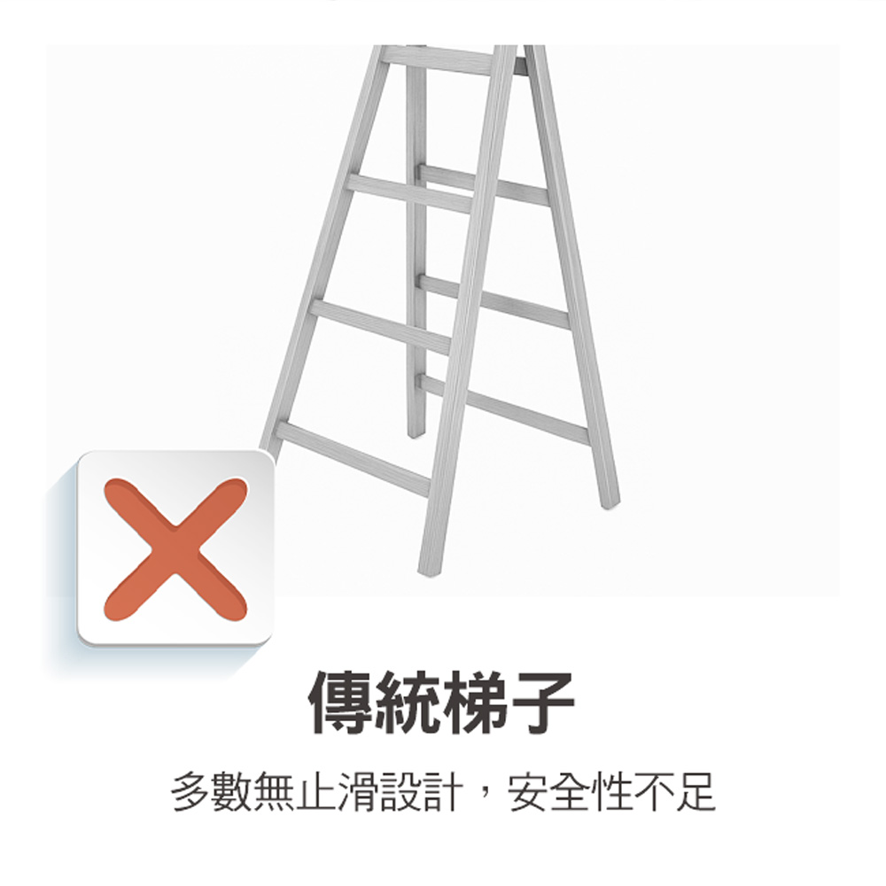 【百鈴】鋁製輕便大踏板二、三、四階梯