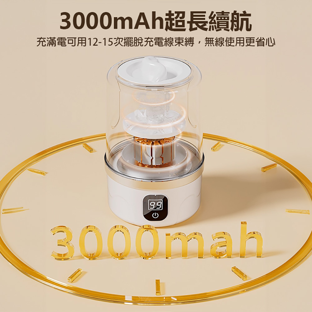 MC-116 便攜式無線迷你洗衣機(超長續航 輕巧便攜 貼身衣物 一鍵清洗 智能數顯)