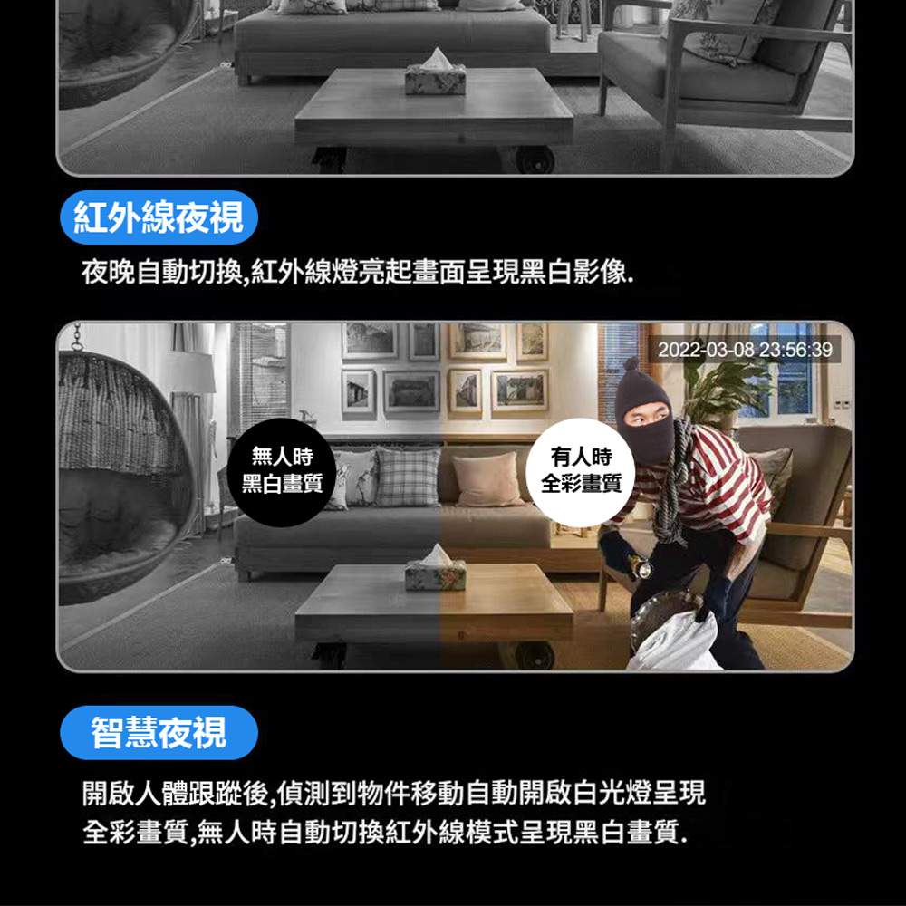 監控王 Q7H 插4G/5G SIM卡網路旋轉球監控攝影機(斷電續航錄影20天 1296P 智慧夜視 雙向語音通話)