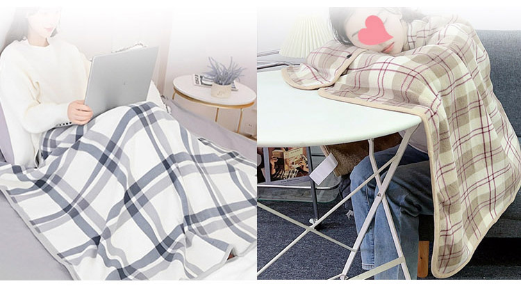 四季格子披肩毯