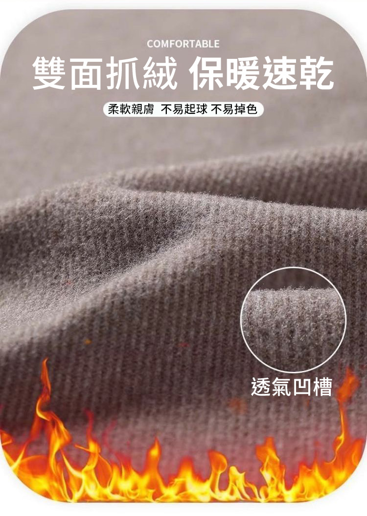 男款加絨保暖立領運動外套