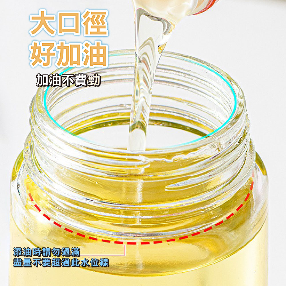 【JAR嚴選】歐伊優倒油噴油2合1玻璃油壺500ML