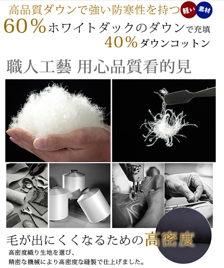 保暖羽絨棉連帽中長版外套系列(保暖/升溫/防小潑水)