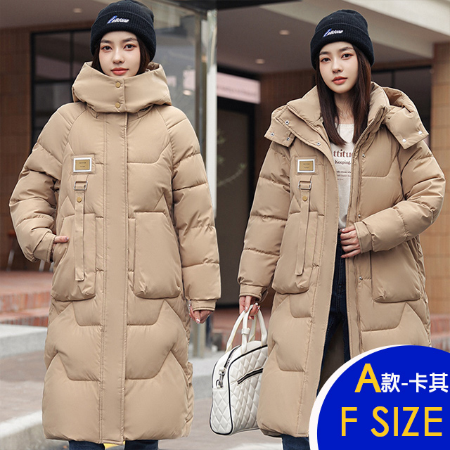 保暖羽絨棉連帽中長版外套系列(保暖/升溫/防小潑水)