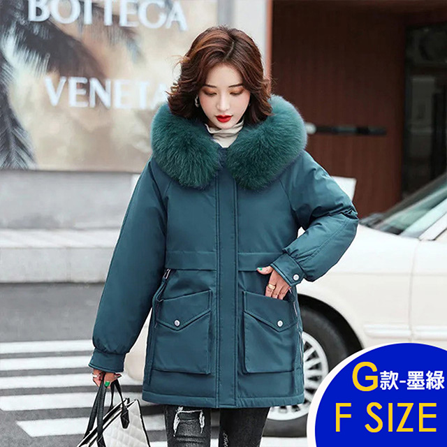 保暖羽絨棉連帽中長版外套系列(保暖/升溫/防小潑水)