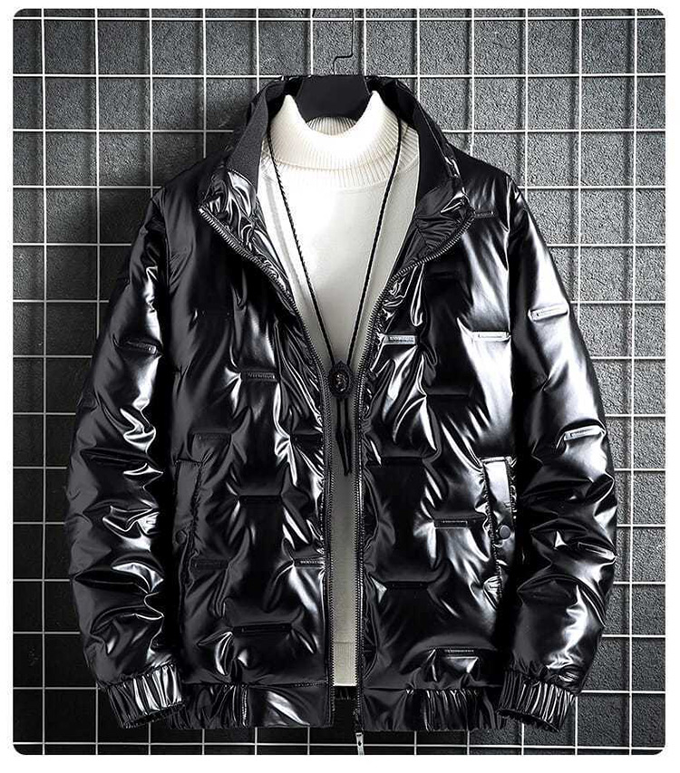 亮面加厚男士羽絨外套