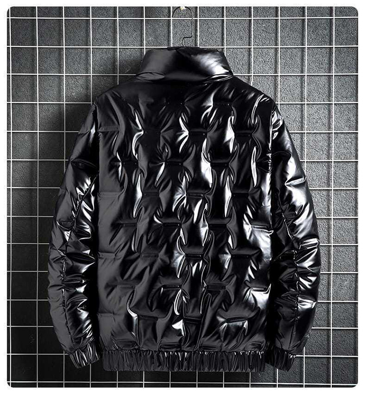 亮面加厚男士羽絨外套