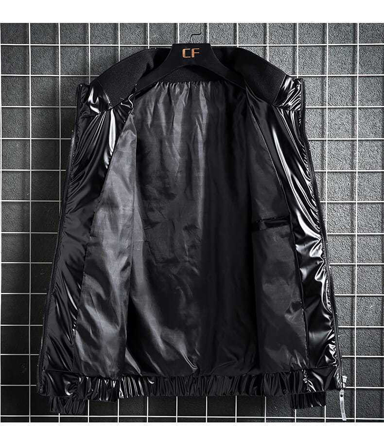 亮面加厚男士羽絨外套