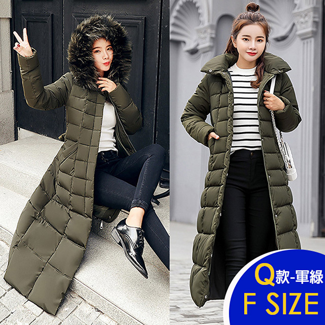 保暖羽絨棉連帽中長版外套系列(保暖/升溫/防小潑水)