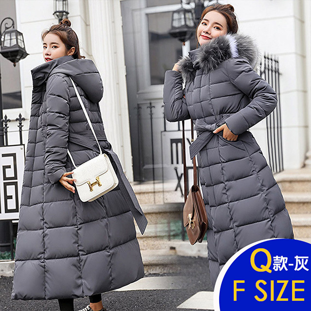 保暖羽絨棉連帽中長版外套系列(保暖/升溫/防小潑水)