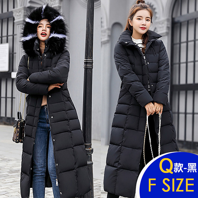 保暖羽絨棉連帽中長版外套系列(保暖/升溫/防小潑水)