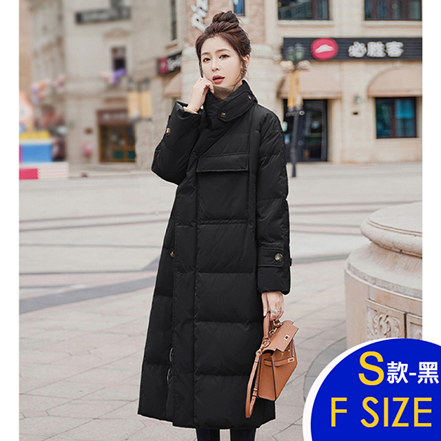保暖羽絨棉連帽中長版外套系列(保暖/升溫/防小潑水)