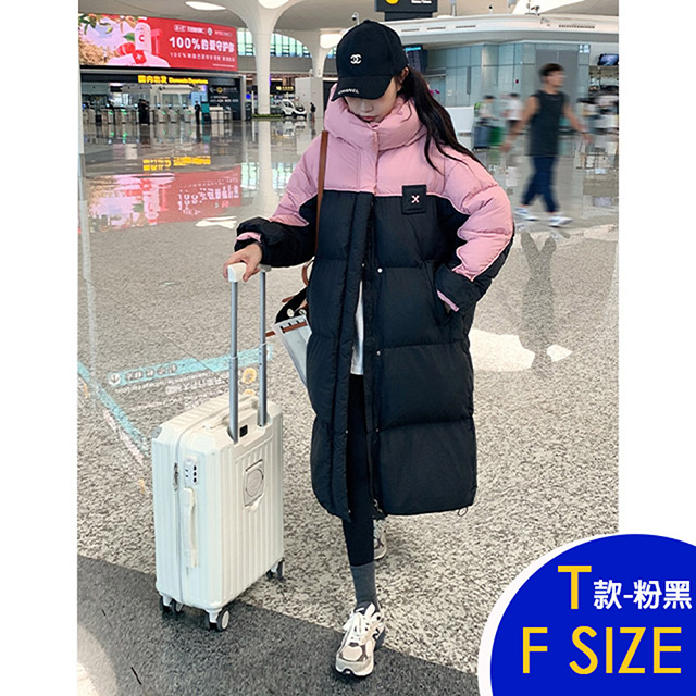 保暖羽絨棉連帽中長版外套系列(保暖/升溫/防小潑水)