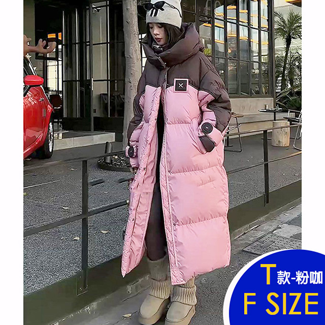 保暖羽絨棉連帽中長版外套系列(保暖/升溫/防小潑水)