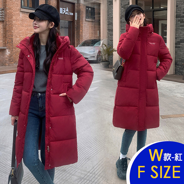 保暖羽絨棉連帽中長版外套系列(保暖/升溫/防小潑水)